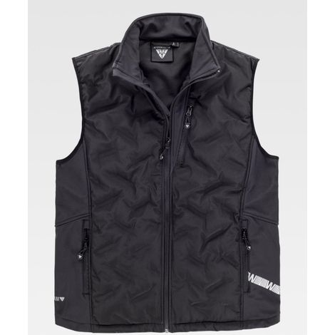 Chaleco Workshell combinado con tejido acolchado sellado y con detalles reflectantes S7810 (1/5)