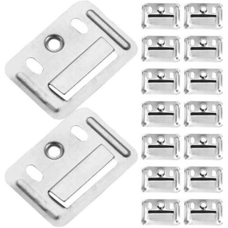 100pièces Connecteurs De Panneaux Muraux Inoxydable Pour Fixation De Meubles Accessoires De Montage Et Étanches Pour Salles De Bain Et Espaces Humides (1/4)