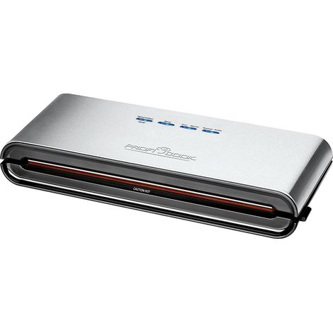 ProfiCook PC-VK 1080 sellador al vacío Negro, Acero inoxidable
