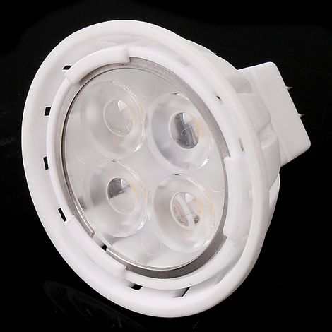 5.5W GU5.3 MR16 12V Blanc 4 LED Ampoule Projecteur En Céramique (1/5)
