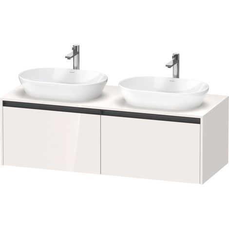 Lavabo de pedestal suspendido Ketho.2 de Duravit, corte de lavabo (1/5)