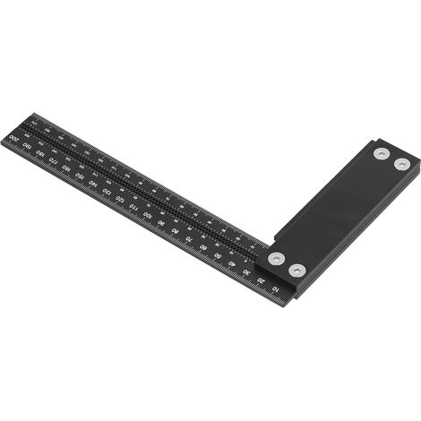 Aluminium-T-förmiges Holzbearbeitungslineal, 0-200 mm Mess- und Markierungswerkzeug für Holz (1/5)