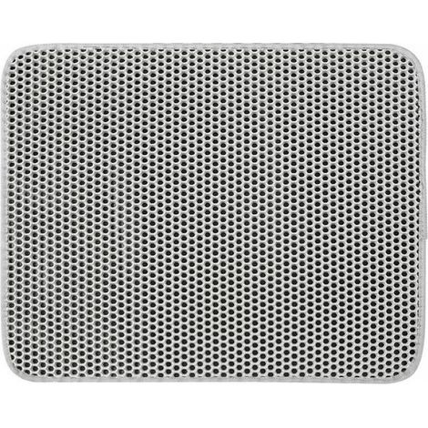 1pc(Gris) Tapis de litière pour chat Bac à litière pour chat, EVA imperméable, conception en nid d'abeille double couche 30x30cm (1/4)