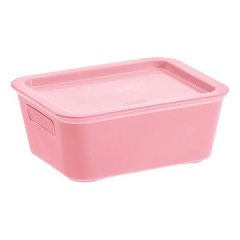Boîte de rangement rose polyproylène 1,18 L Cep Bella - Lot de 6 (1/2)