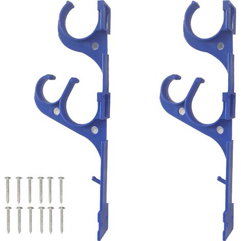 Colgador de piscina, soporte de plástico para piscina, varilla telescópica de posicionamiento, gancho para manguera de aspiración con tornillos para varilla telescópica, manguera de aspiración, recoge