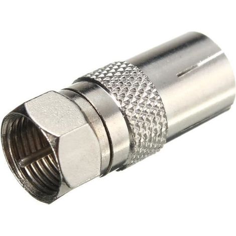 Adaptateur - TEMPSA - Prise Femelle Coaxiale - Argent - Prêt à poser - 12x27mm (1/4)