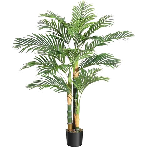 Árbol artificial, vegetación artificial en maceta, estilo tropical, 150 cm (1/2)