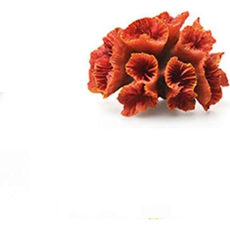 Plante artificielle en résine pour aquarium (Orange) (1/5)
