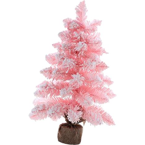 Mini Pink Christmas Tree, Unique PVC Christmas Decoration for Home Office, Holiday Gift, Cafe (1/5)