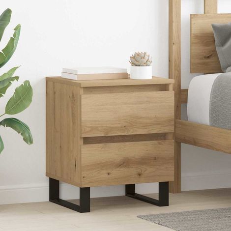 Bedside Cabinet Artisan Oak 40 x 35 x 50 cm Engineered Wood vidaXL (1/5)