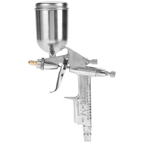 Pistolet de Peinture en aérosol de pulvérisation d'air de buse de 0,5 mm, Mini Pistolet de pulvérisation de Peinture pneumatique Professionnel en Aluminium K-3 pour l'automobile, Les Meubles, Le Mur (1/5)