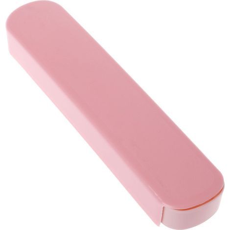 Boîtes rangement couverts - 1 pièce, Étui voyage papeterie baguettes/cuillère/fourchette 19,5x4,1x2,3cm - Rose nordique (1/5)
