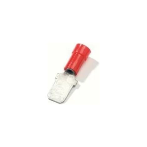 Thomas & Betts RA63M - Cosses (x100) M‚le - section 0.5-1.5mm≤ - partiellement isolé - Rouge