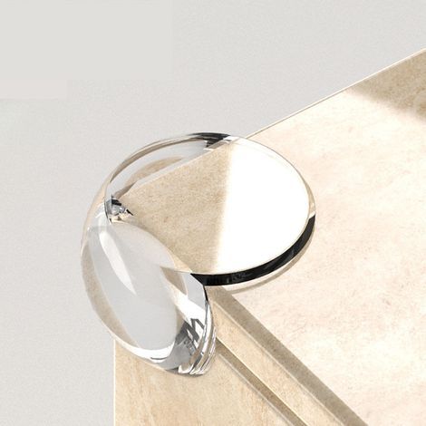 Lot de 12 protège-coins de table transparents et ronds pour bébé, sans danger pour les enfants. (1/5)