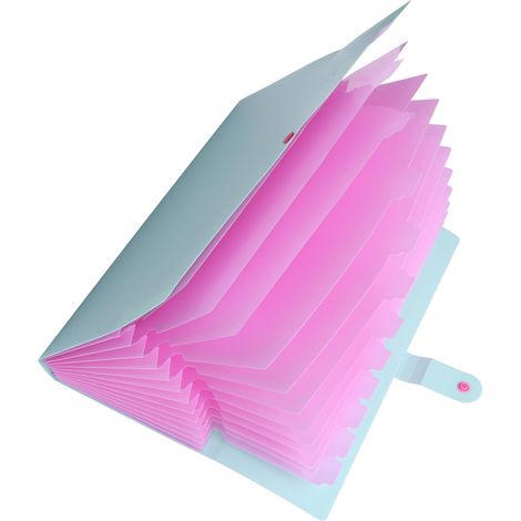 Pochettes de classement A4 multicouches pour documents, rangement de papier, pochettes d'information (vert) (1/5)
