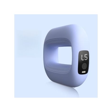 Appareil de massage musculaire portable et rechargeable pour les fascias, avec anneau vibrant violet-AquaForge