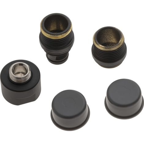 Kronenbach Lima 2.0 Black Ersatzverbindungen für Duschsäule (1/2)