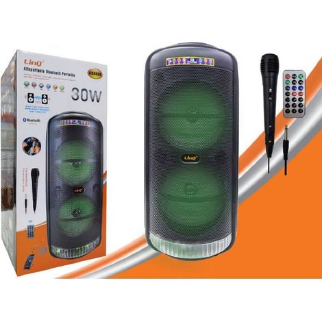 Linq - Altoparlante Speaker Cassa Bluetooth Portatile Kb8808 30w Microfono Telecomando - (1/5)