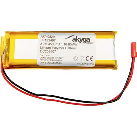 Akyga LP123497 Akkupack x Spezial-Akku  LiPo 3.7 V 4500 mAh (1/3)