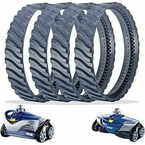 4Pcs Black Pool Cleaner Replacement Wheels R0526100 Compatible with Zodiac Baracuda MX6/MX8 (1/5)