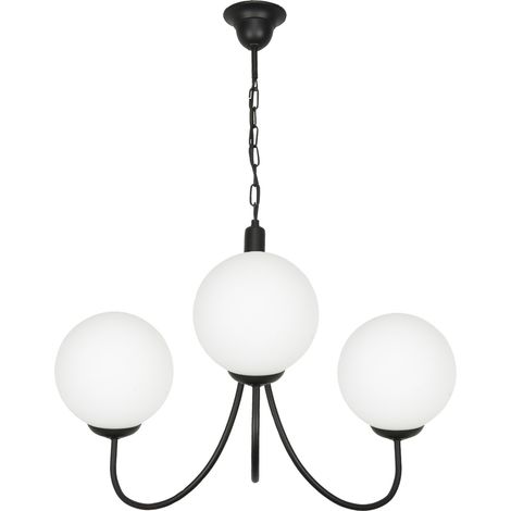 Lámpara colgante de techo tipo araña con bolas de cristal LED doda 14-892 (1/2)