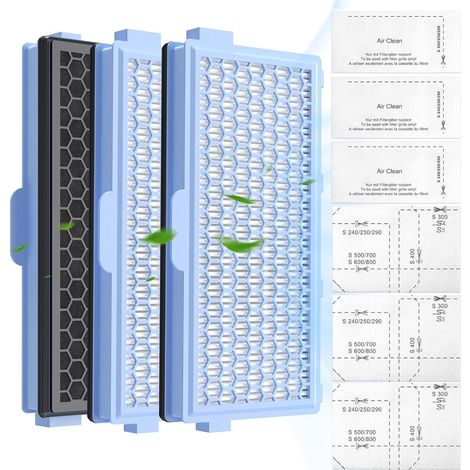 Confezione da 3 filtri HEPA SF-HA 50, compatibili esclusivamente con gli aspirapolvere Miele Compact C1 e C2, Complete C2 e C3, S8340, S4, S5, S6, S8, S4000–S8999 e Guard L1/M1/S1 – NON compatibili co (1/4)