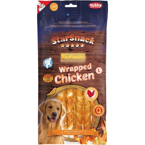 Nobby StarSnack Hundeleckerli Barbecue Wrapped Chicken 375 g Soft-Snack