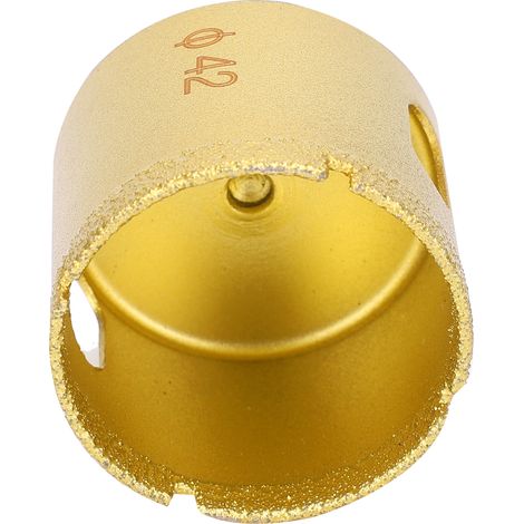 Foret brasé de 42 mm pour agrandir les trous dans le marbre (1/5)