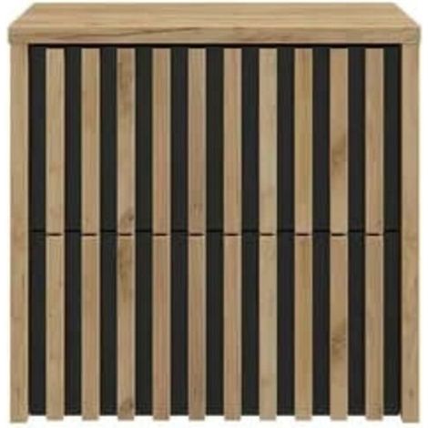 Ensemble meuble avec plateau SAT - Delano - 60x56x45 - Chêne