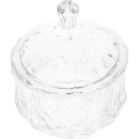 Clear Glass Jewelry Box for Decorative Storage (1/5)