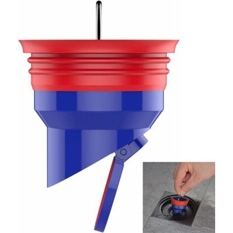 Clapet anti-refoulement pour le sol de douche, lévitation magnétique, valve vidange unidirectionnelle, bouchon rapide, baignoire, anti-odeur la cuisine 2.09x2.09inch (1/4)
