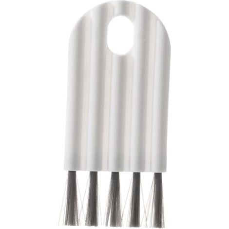 Brosse de Nettoyage pour Couvercle de Tasse Outil pour Rainures et Petits Portable et Réutilisable Blanc