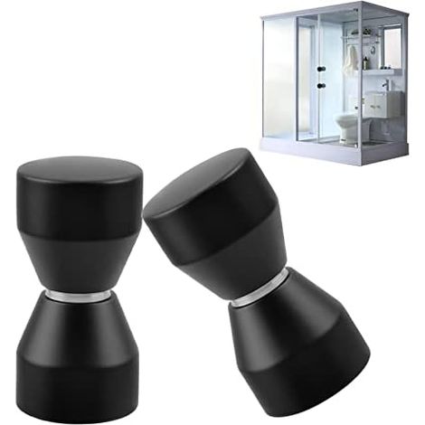 CSPARKV 6x3cm 2 Stück Duschtürgriff, Türknauf aus Aluminiumlegierung, Türgriff für Badezimmer, Küche, Zuhause, Büro, Hotel