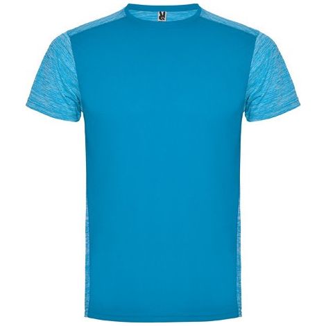 Camiseta deportiva transpirable combinada ZOLDER 4 Turquesa/Turquesa Vigore