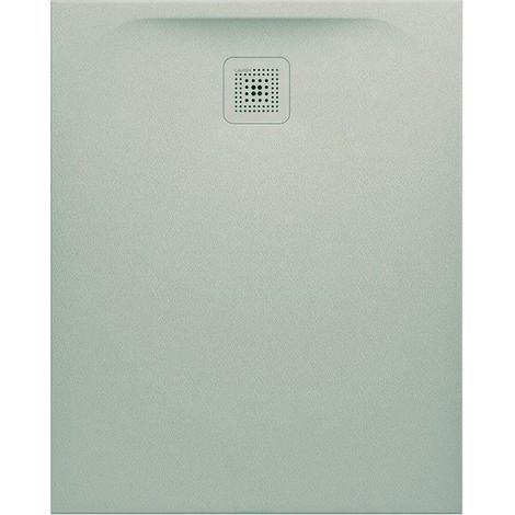 Receveur de douche LAUFEN PRO, rectangulaire, écoulement sur le petit côté 1000 x 800 x 33 mm, gris clair LAUFEN