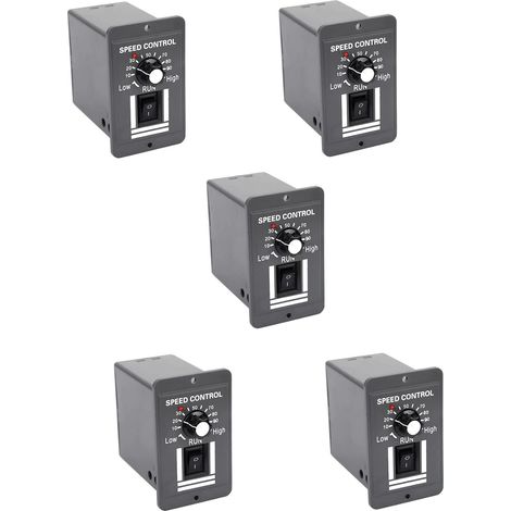 5X ContrôLeur de Vitesse de Moteur DC 12V 24V 36V 48V 10A PWM ContrôLeur de Régulateur de Commutateur RéVersible Arrêt de Rotation (1/5)