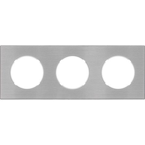 FONTINI Plaque triple métallisé gris DOM (1/2)