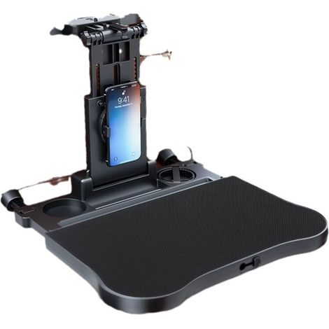 Plateau de siège arrière de voiture, table pliable pour manger des aliments pour enfants, voyage en voiture, bureau de travail multifonctionnel pour ordinateur portable avec support antidérapant pour