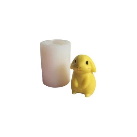 Moule lapin mignon, moule à savon fait main pour porte-clés, bougies en plâtre et autres créations artisanales. (1/5)