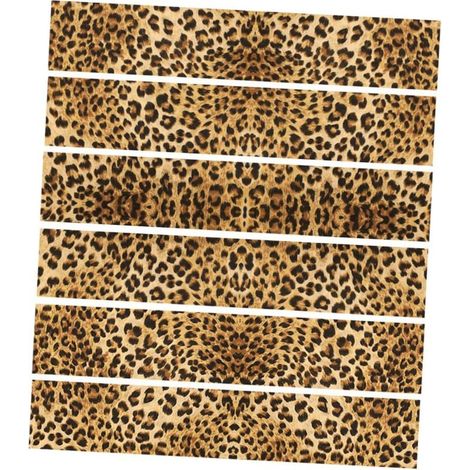 Adesivo 3D per scale, decalcomanie in PVC, motivo decorativo leopardato (1/5)