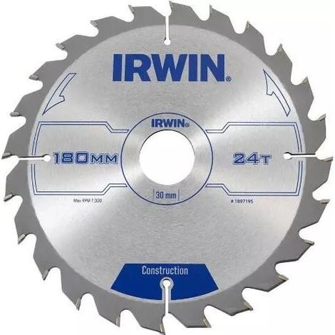 Irwin - Disco sierra circular 180mm/24t