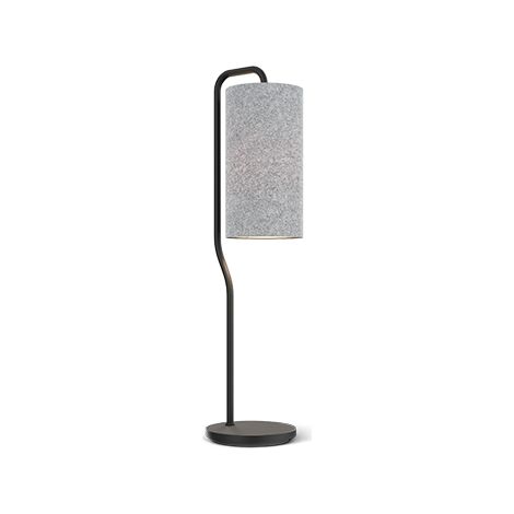 Pensile Lampe de table avec abat-jour rond structure noire, interrupteur sur cordon 1x E27 (1/2)