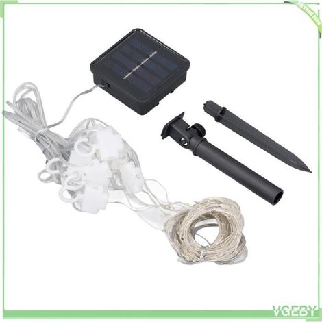 Rideau lumineux solaire - FAFEICY - 3 x 3 mètres - Résistant à l'eau - Installation sans fil - Énergie solaire (1/5)