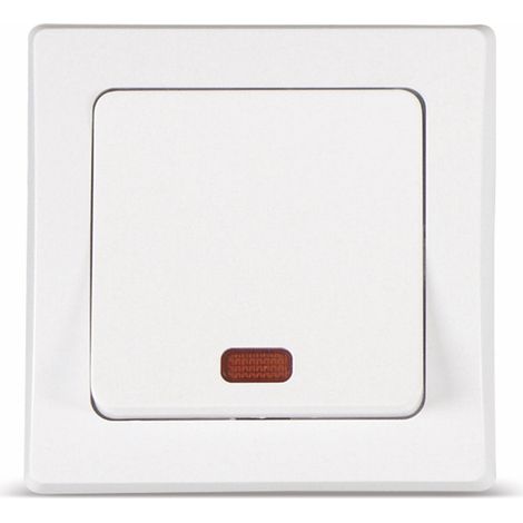 Insert de commutateur de contrôle DELPHI, 230 V, 10 A, blanc