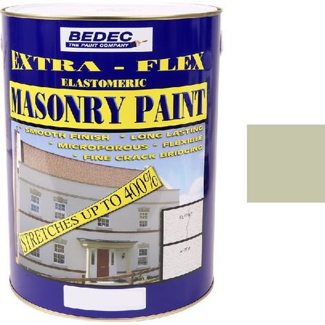 Bedec Extra Flex Masonry Paint - French Grey - 5 Litre