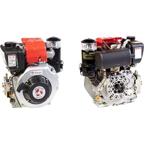 Motore completo motocoltivatore ZANETTI DIESEL ZDM78C1MV conico Ø 23 avv.manuale