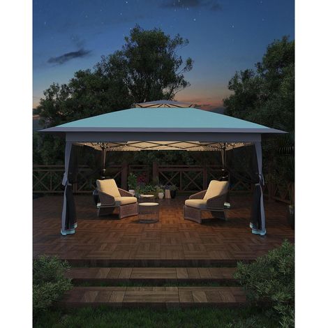 Faltpavillon 3x3m mit Moskitonetz, wasserdicht, UV-Schutz 50+ (1/5)