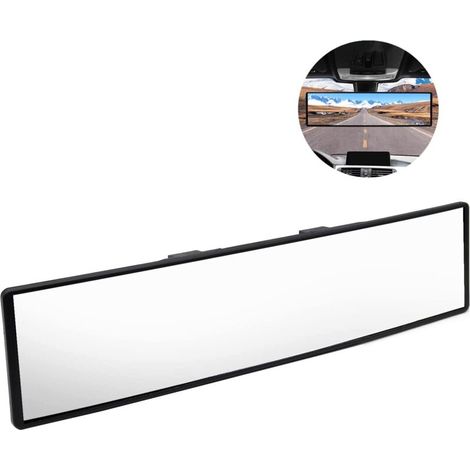 CCYKXA Innenrückspiegel, Weitwinkel-Autorückspiegel, Universal-Innenpanorama-Rückspiegel, Auto-Toter-Winkel-Spiegel, Blendfreier Rückspiegel, für PKW, LKW, SUV 308mm