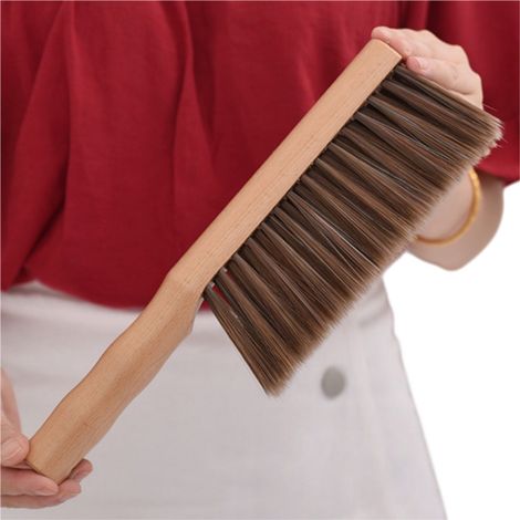 Brosse à poussière en bois - Balai à main - Convient pour le nettoyage des meubles, canapés et crevasses - 29, lits, 1, 29.8 (1/5)