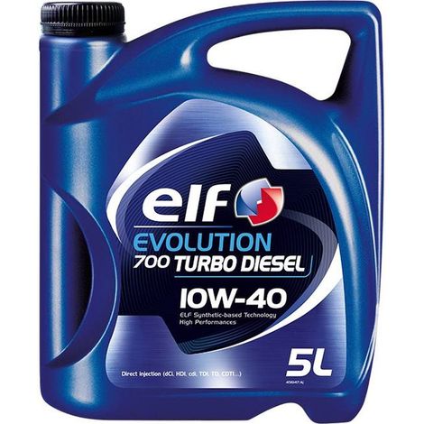Olio ELF OIL 10W40 5L EVOLUTION 700 TURBO DIESEL / A3/B4 / 229.1 / 501.01 505.00